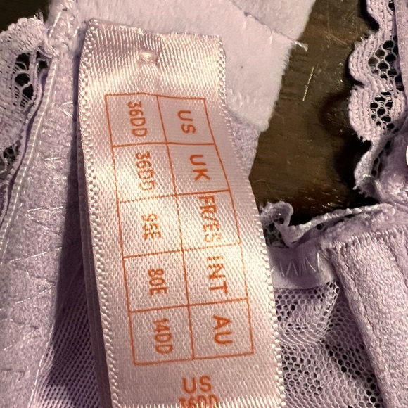 Savage X Fenty by Rihanna lavender Satin Bra 36DD - Picture 7 of 8